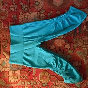 Lululemon Ebb to street cropped yoga tights, teal, size 4